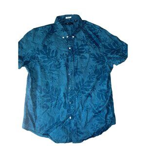 Reyn Spooner men’s blue Hawaiian tailored fit shirt‎ size Large